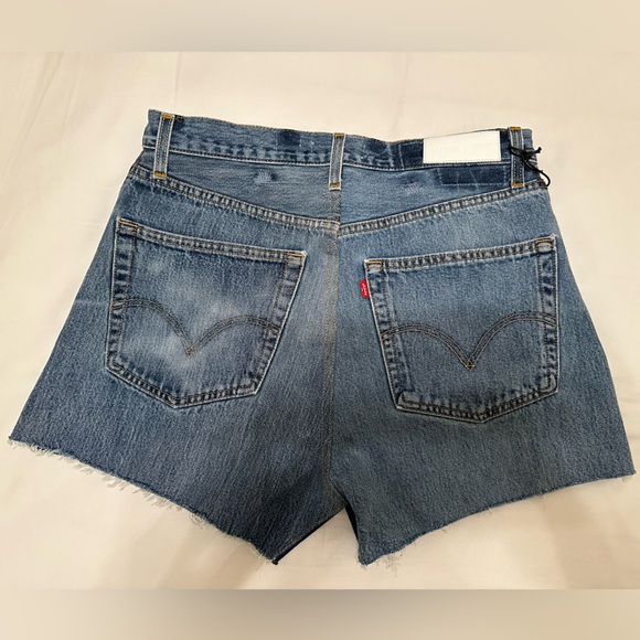 Re/Done Levi’s 90’s Crop Low Slung Short Size 27 - Picture 5 of 12